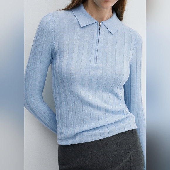 Mango-Zip neck jumper - Picture 6 of 12